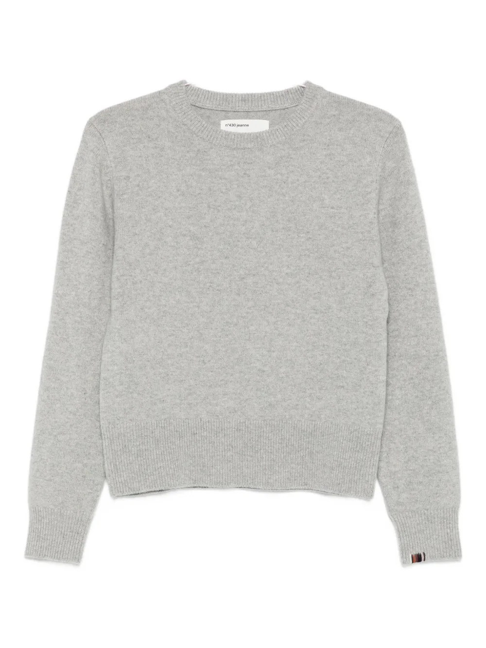 Extreme Cashmere Crew-neck Fine-knit Jumper In Gray