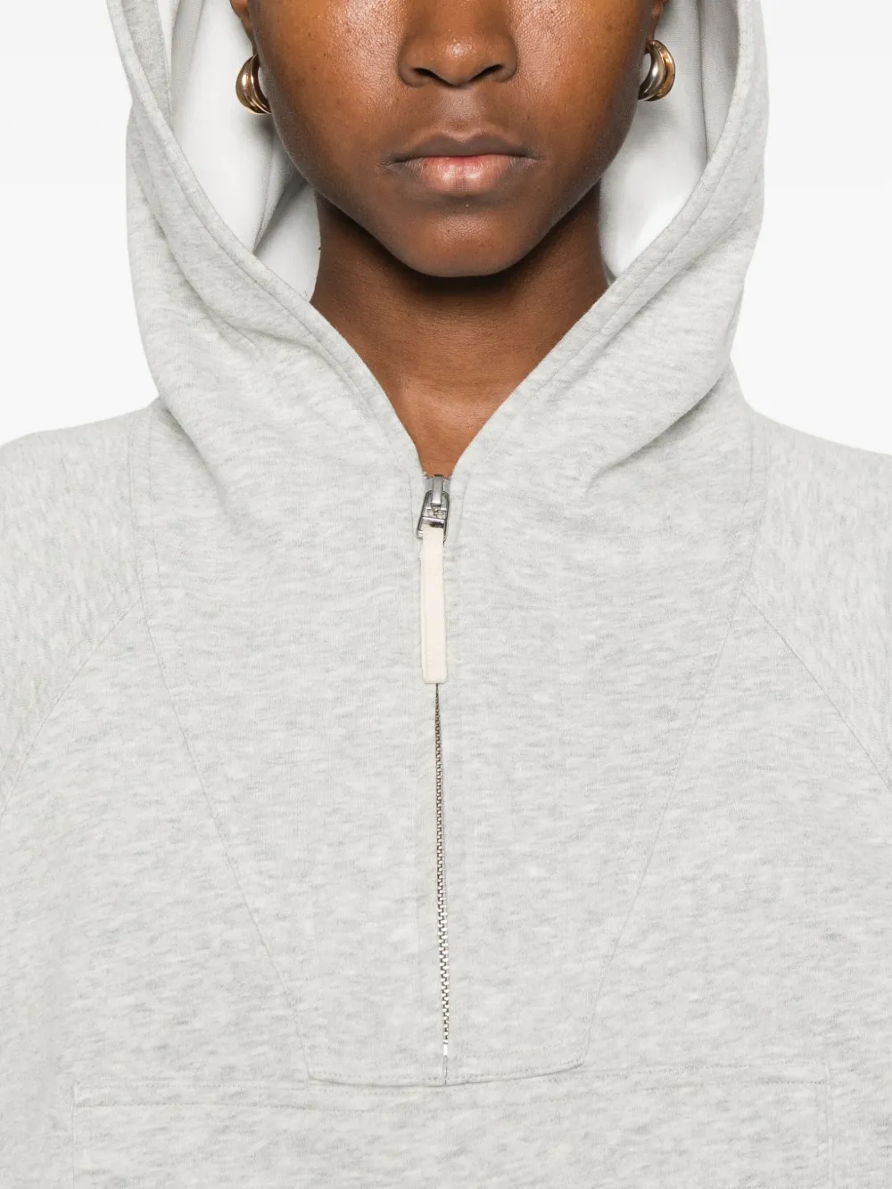 Co Half-zip Hoodie In Gray