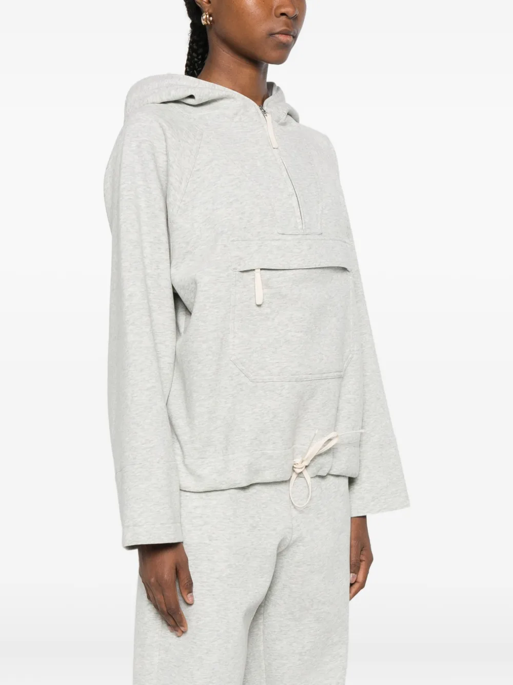 Co Half-zip Hoodie In Gray