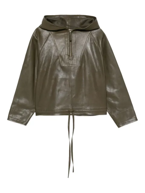 Co leather hoodie