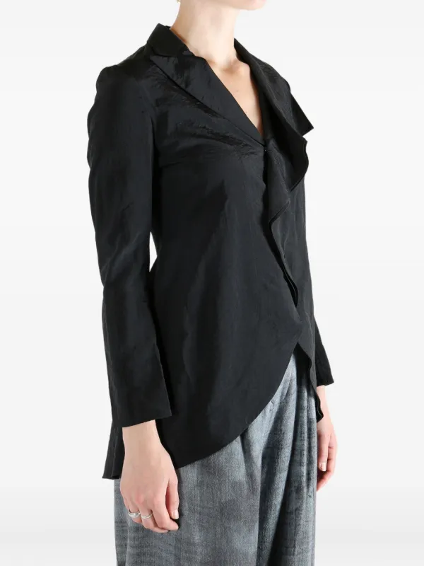 ジャケット・アウター 09ss Yohji Yamamoto FEMME Yohji Yamamoto ruffled-detail Jacket | Black | FARFETCH RO
