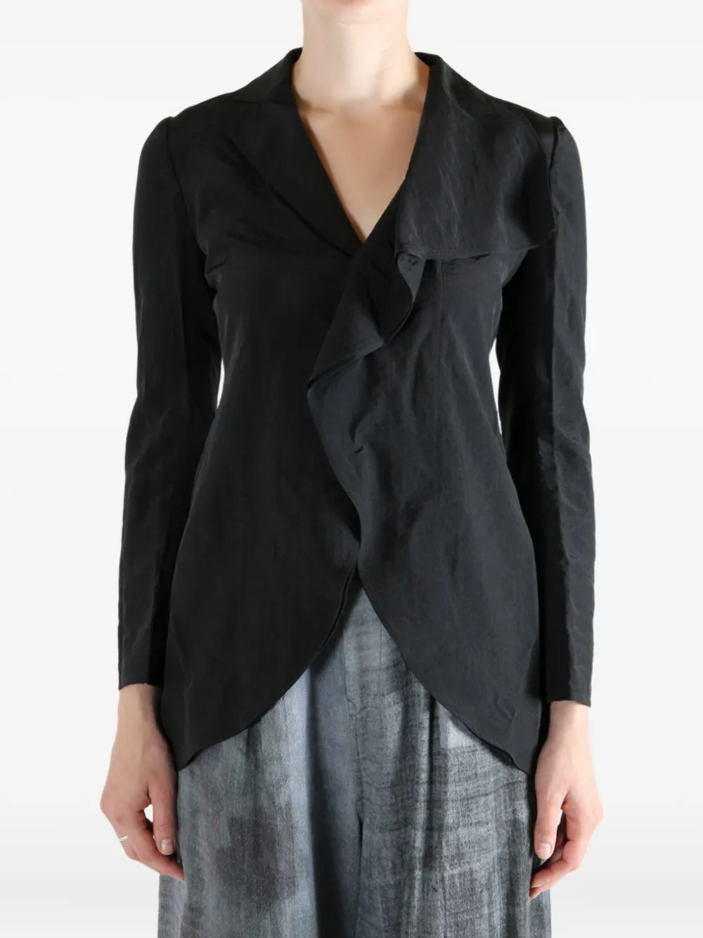 Yohji Yamamoto ruffled-detail jacket | Fitted Jackets | Image 2