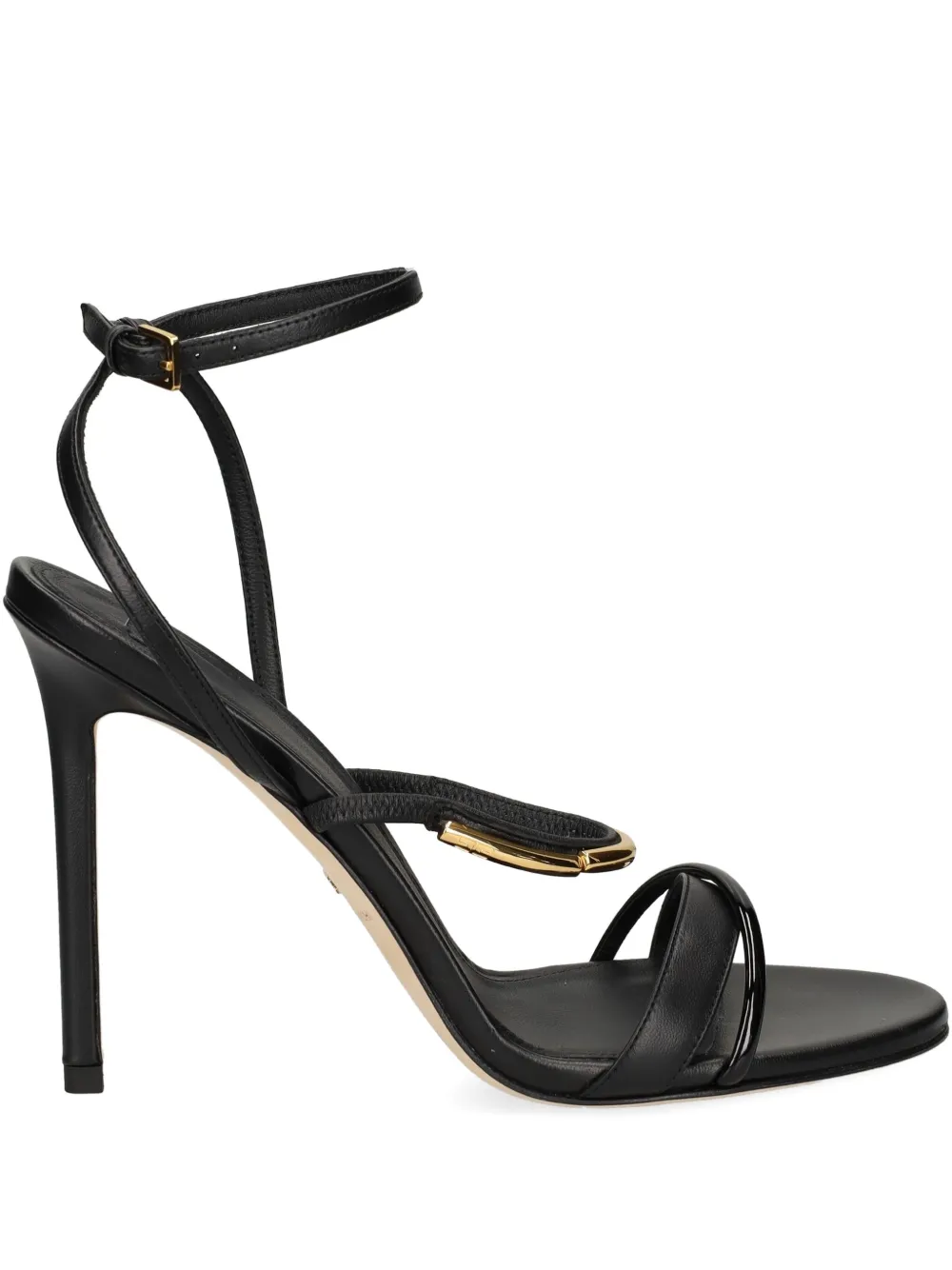 Elisabetta Franchi buckle-strap heeled sandals | Black | Image 1
