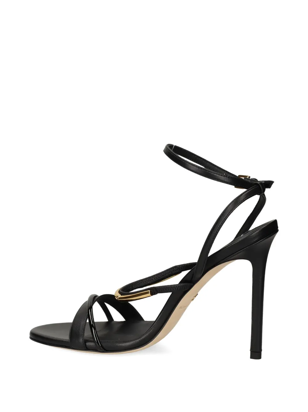Elisabetta Franchi Sandalen met gespbandje en hak Zwart