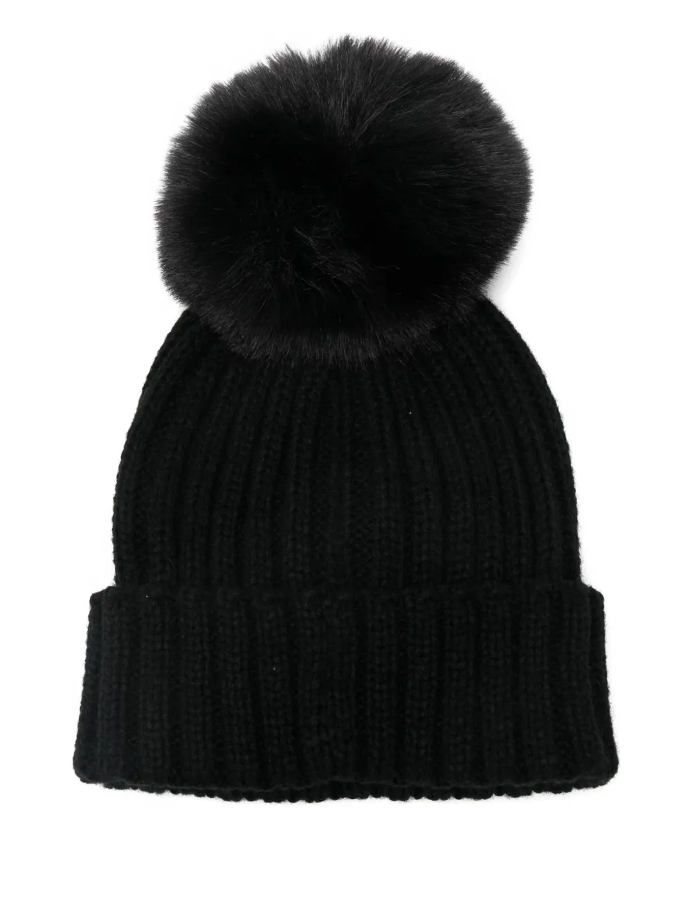 Liu Jo Kids pompom-embellished logo-plaque beanie | Girls Knitted Hats | Image 2