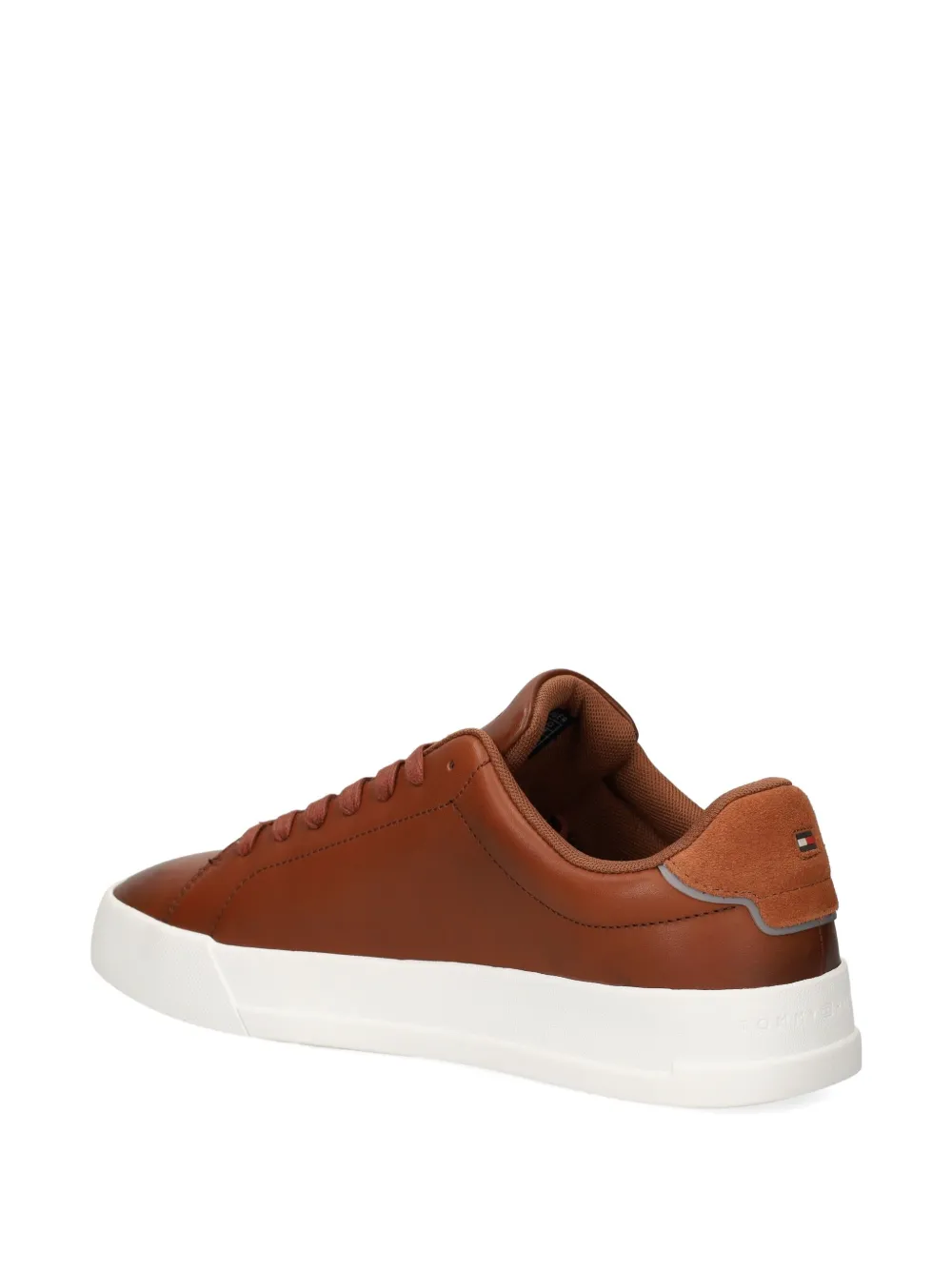 Tommy Hilfiger Iconic leren sneakers Bruin