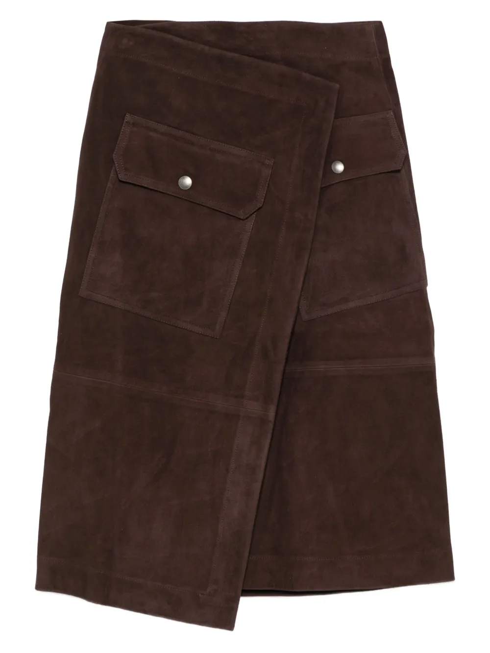 Co jupe portefeuille à poches à rabat | marron | Image 1