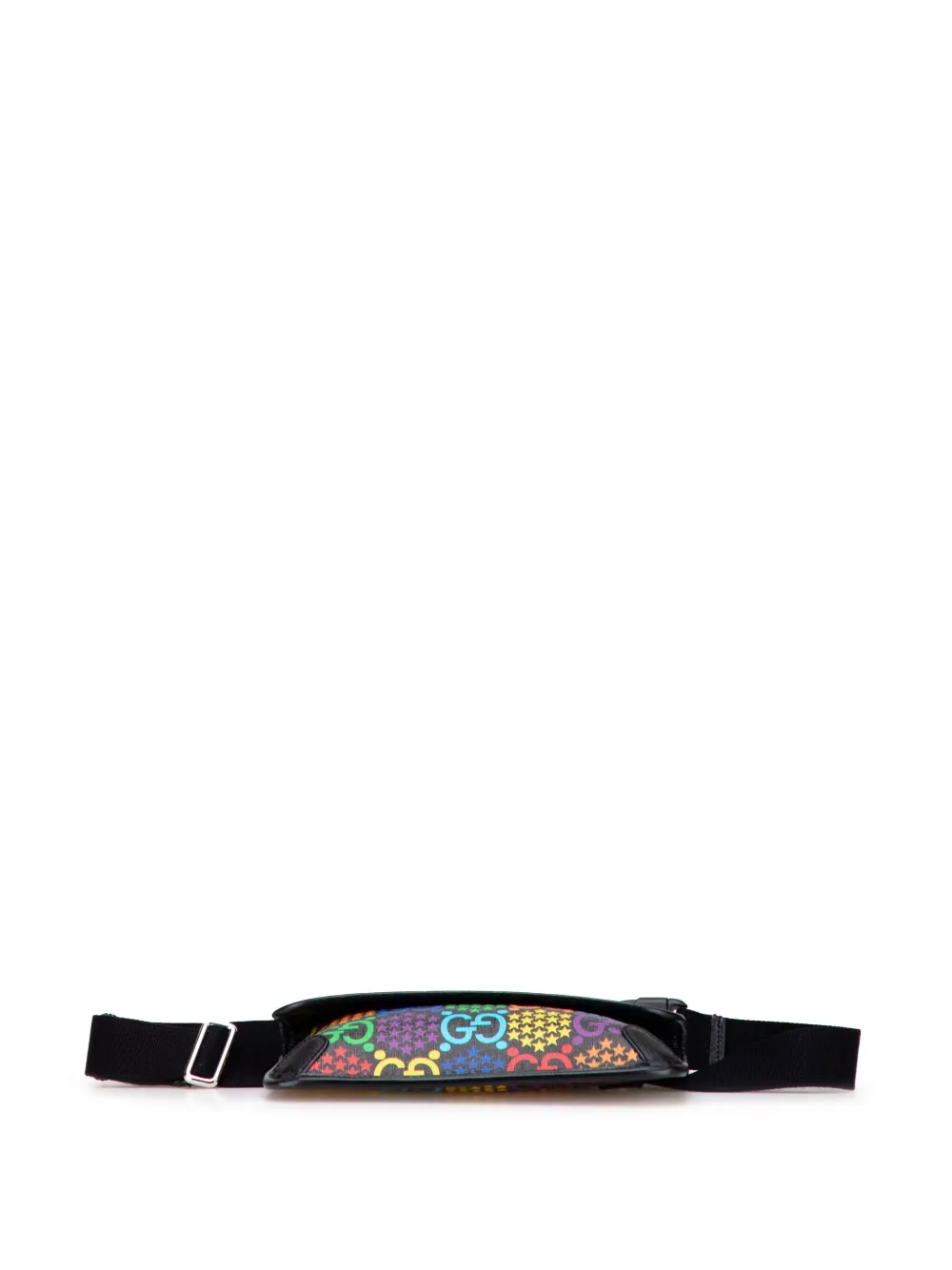 Pre-owned Gucci 2016-2025 Gg Supreme Psychedelic Belt Bag In Black