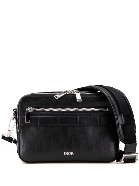 Christian Dior Pre-Owned 2021 Perforated Oblique Calfskin Galaxy Safari crossbody bag