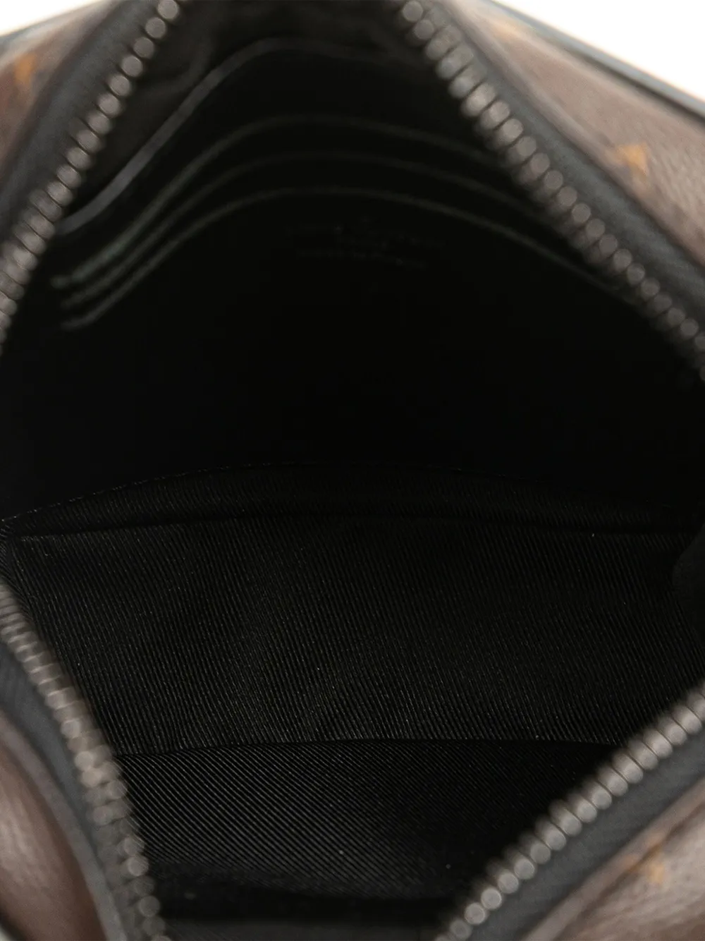 Pre-owned Louis Vuitton 2021-2025 Monogram Macassar Christopher Wearable Crossbody Bag In Black