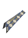 Hermès Pre-Owned 2000-2020 Lift Profile Silk Twilly Scarf scarves - Blue