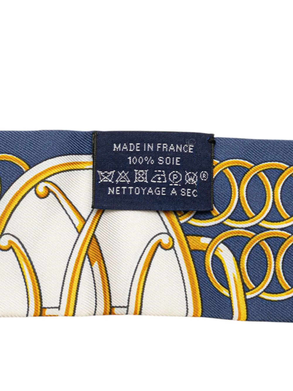 Pre-owned Hermes 2000-2020 Lift Profile Silk Twilly Scarf Scarves In Blue