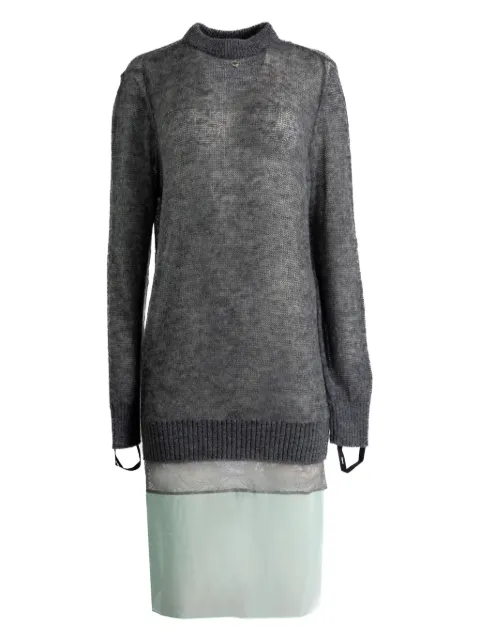 Coperni فستان ميدي بحياكة مضلعة