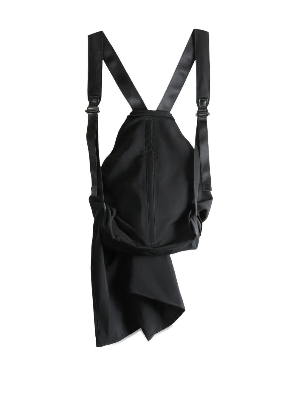 Yohji Yamamoto Rugzak met geknoopt detail - Zwart