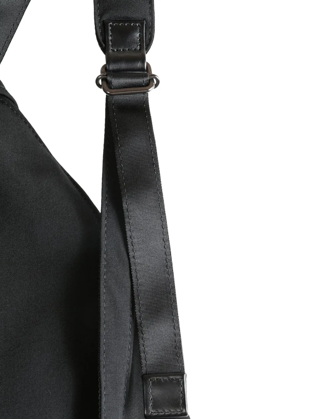 Yohji Yamamoto Rugzak met geknoopt detail Zwart