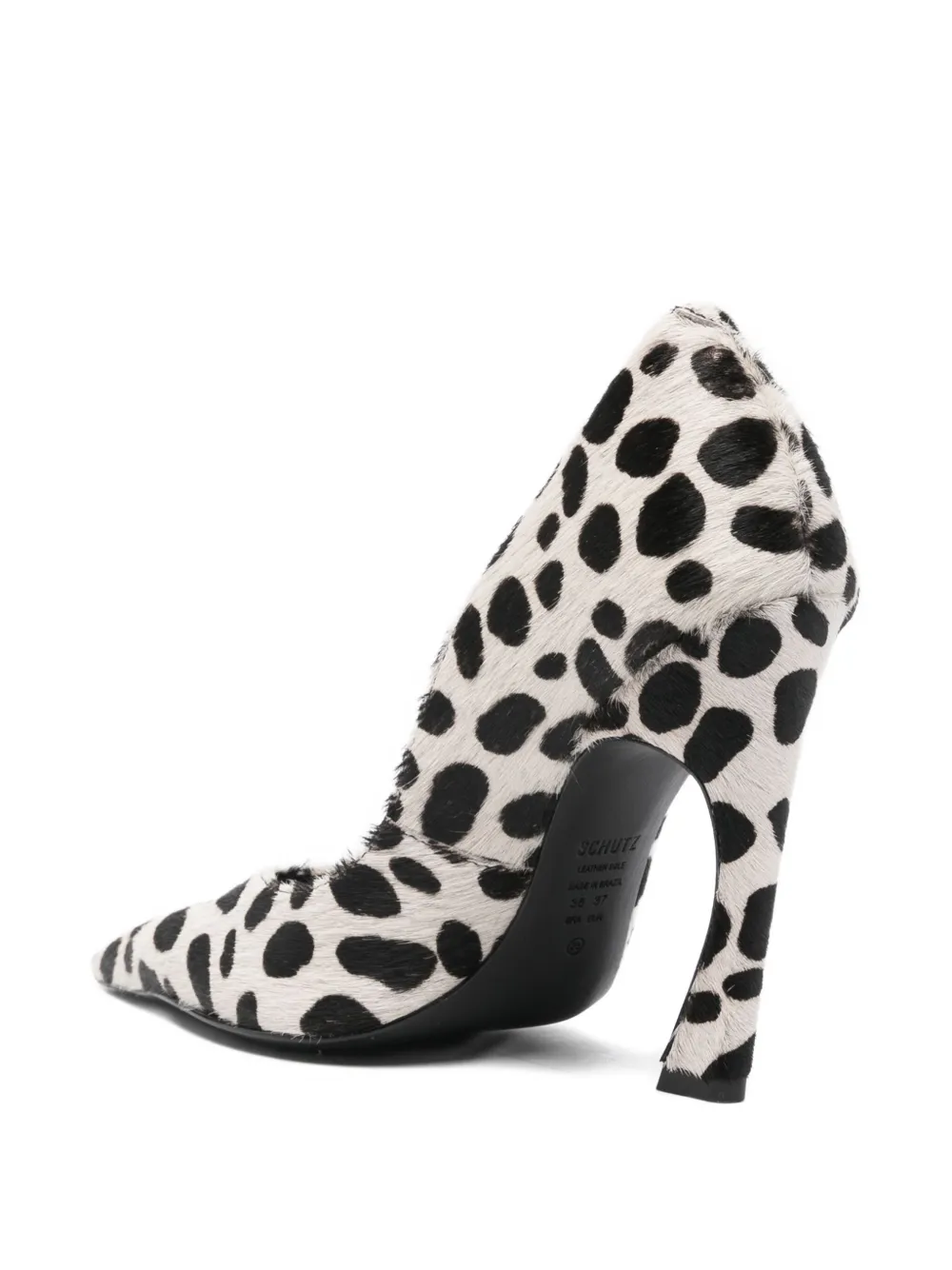 Schutz 91mm Lexi dalmatian-print pumps Wit