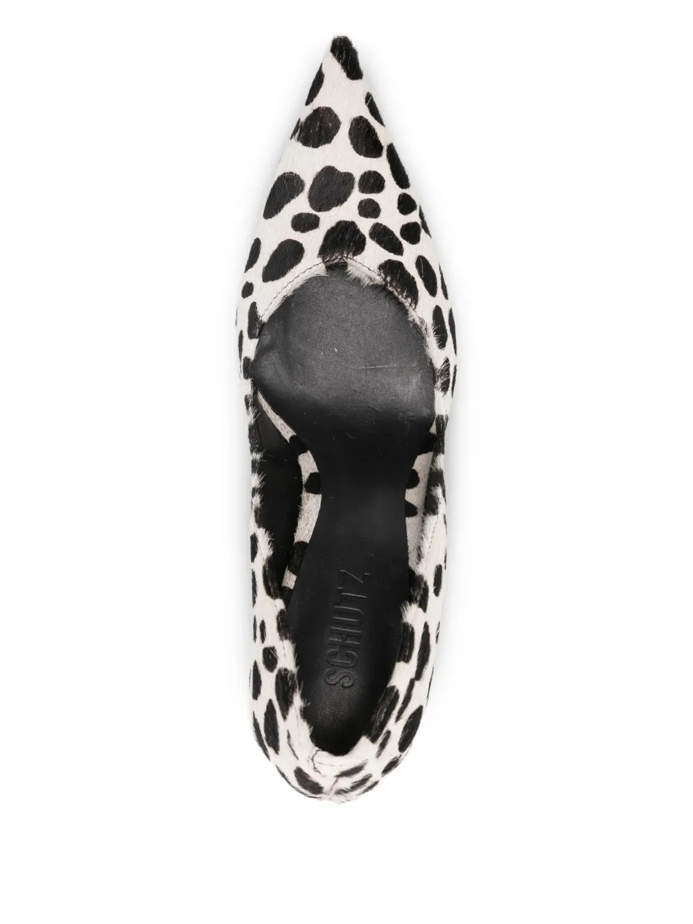 Schutz 91mm Lexi dalmatian-print pumps Wit