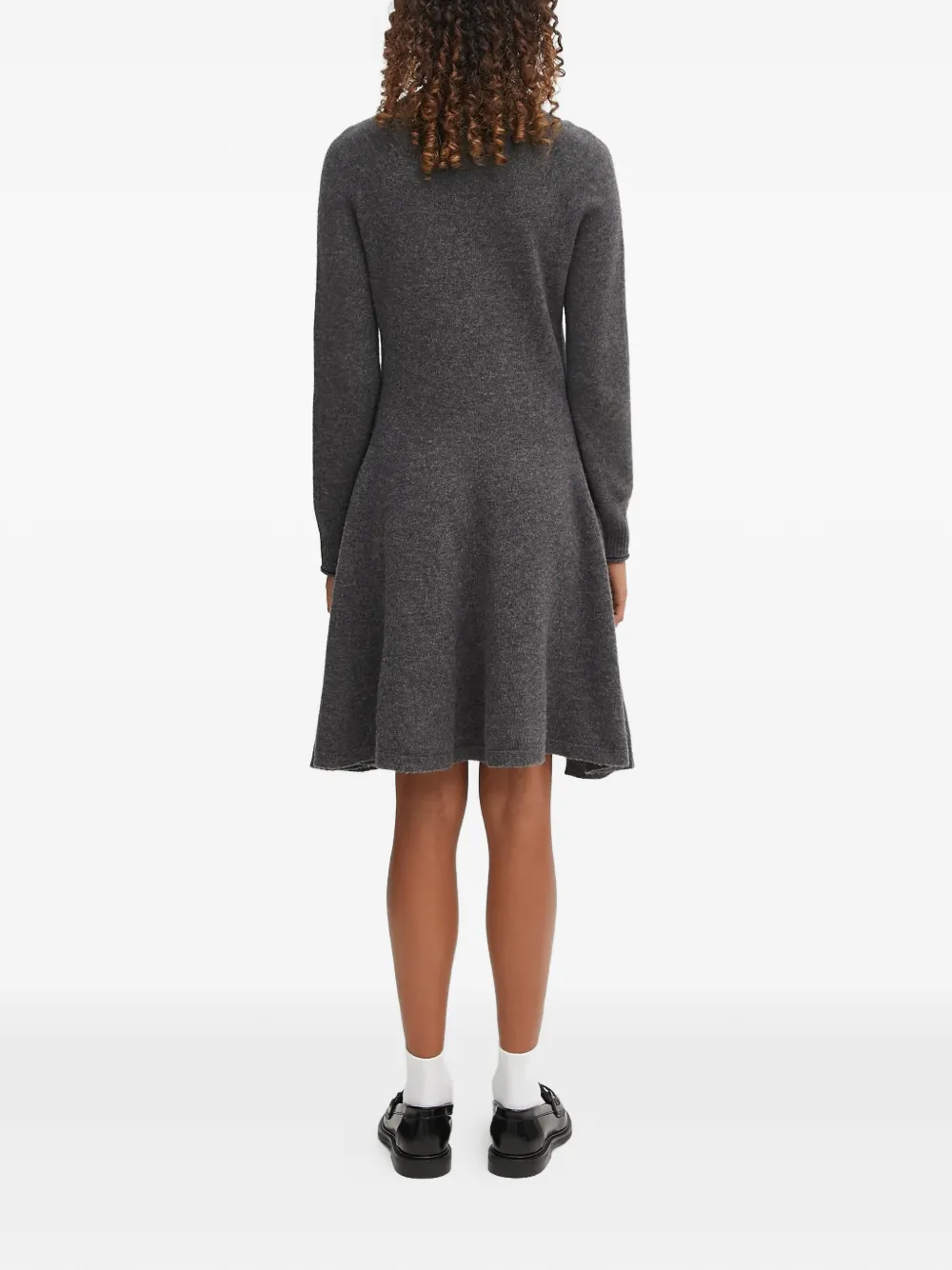  Lacoste Long-sleeve Mini Dress - Grey 