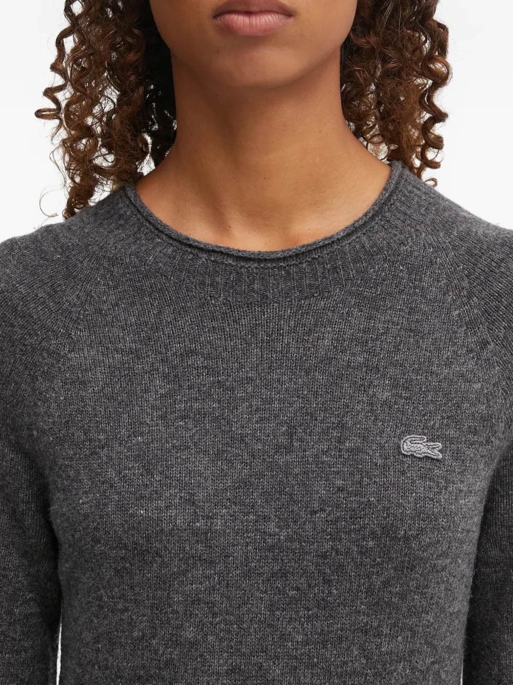 Lacoste Mini-jurk met lange mouwen Grijs