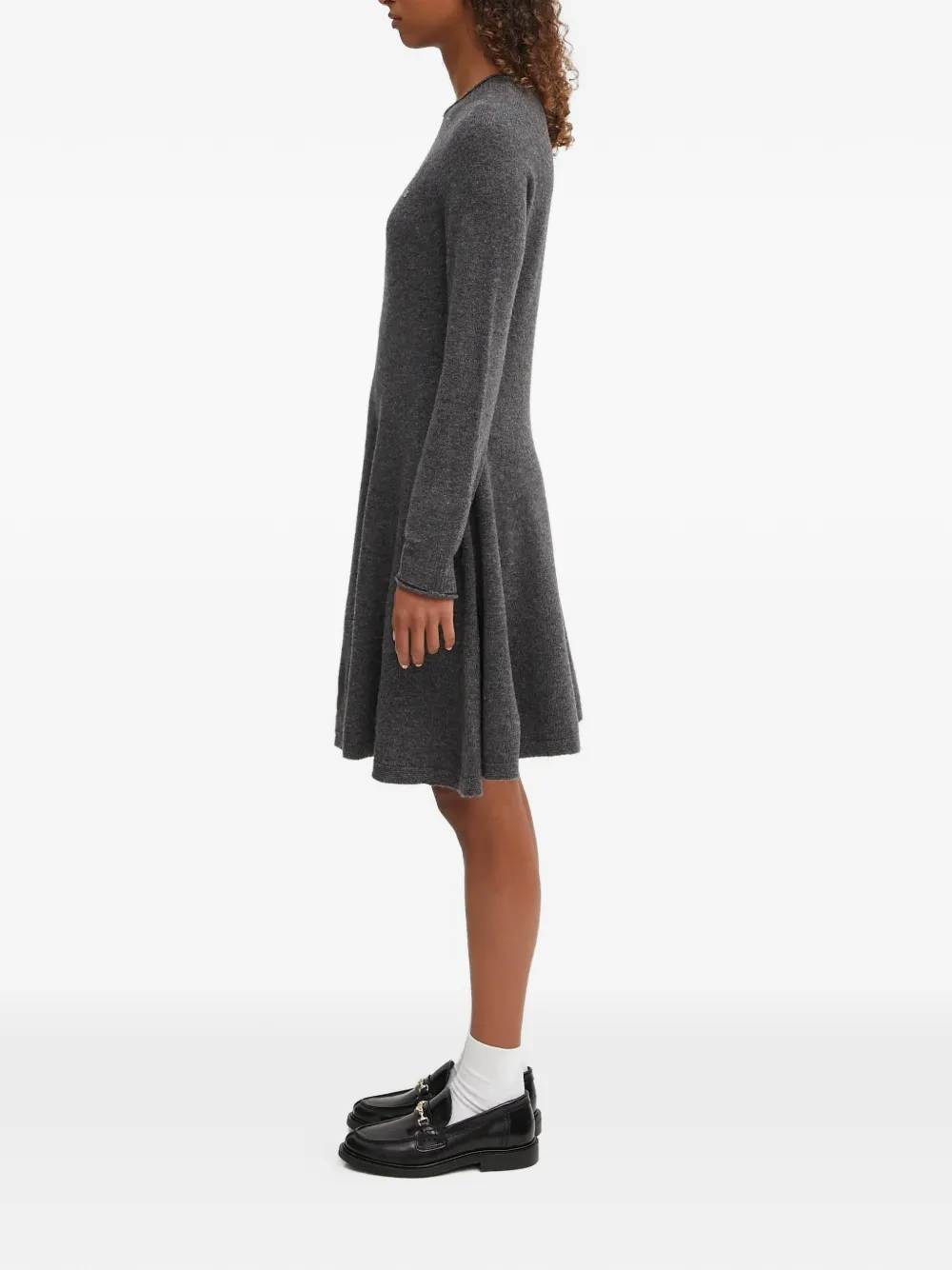  Lacoste Long-sleeve Mini Dress - Grey 