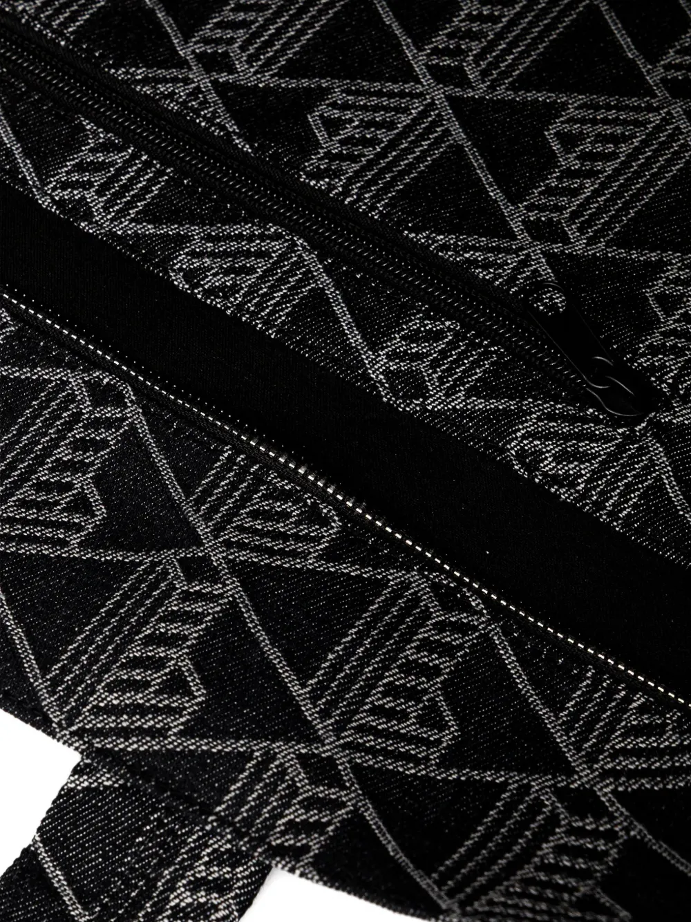 Lacoste Shopper met jacquard logo Zwart