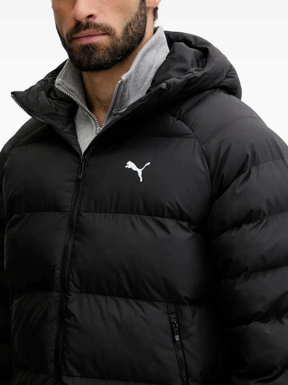 PUMA Mono parka met capuchon Zwart