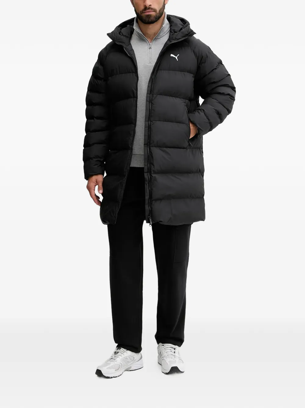 PUMA Mono parka met capuchon Zwart