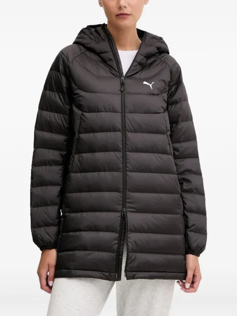 PUMA hooded logo-detail puffer jacket