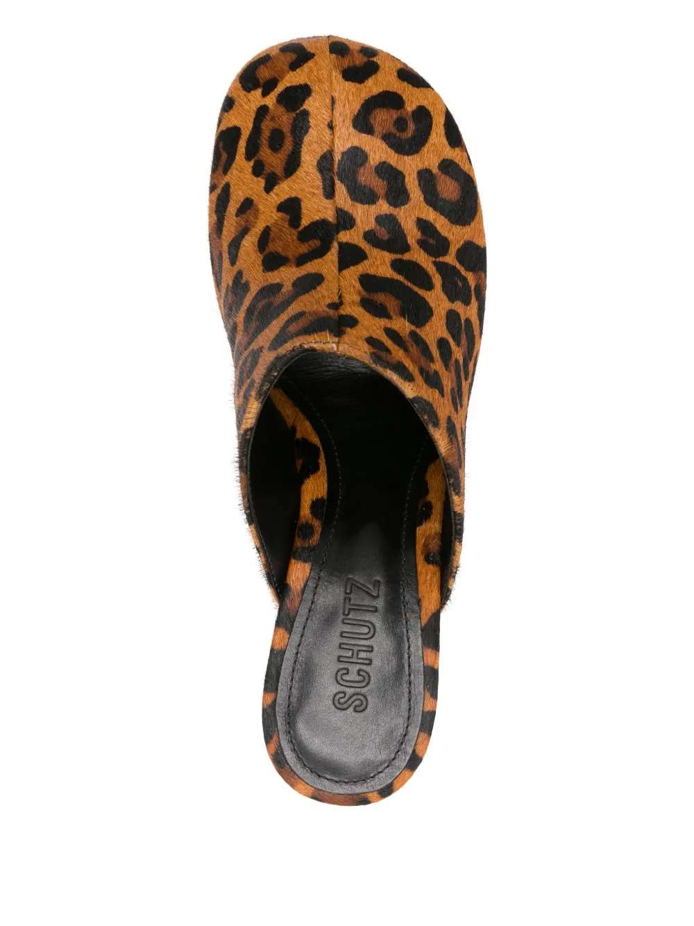 Schutz animal-print heeled mules Bruin