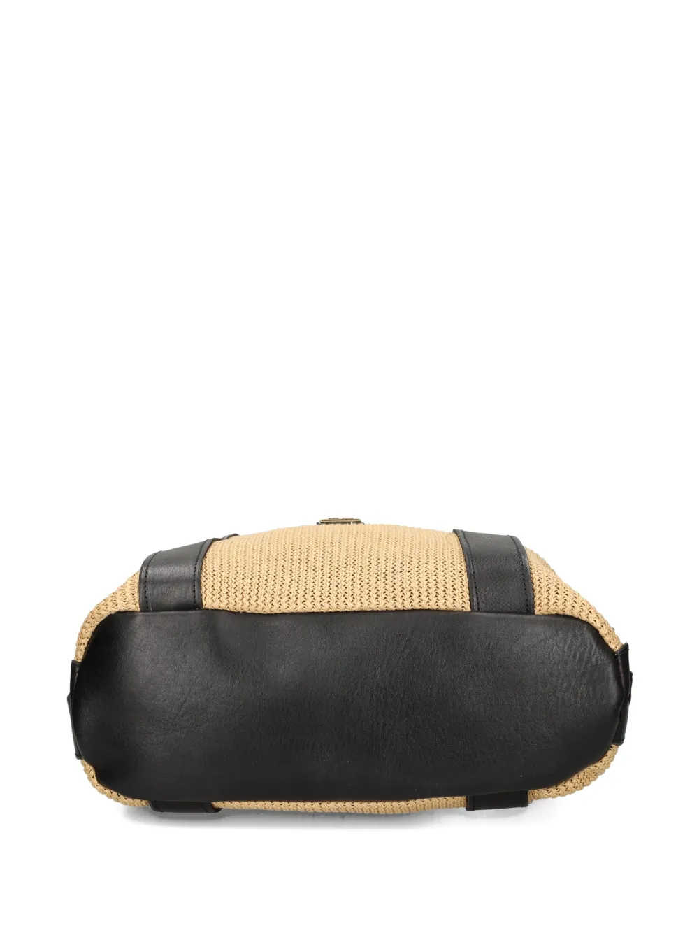 A.S.98 woven panelled tote bag - Beige