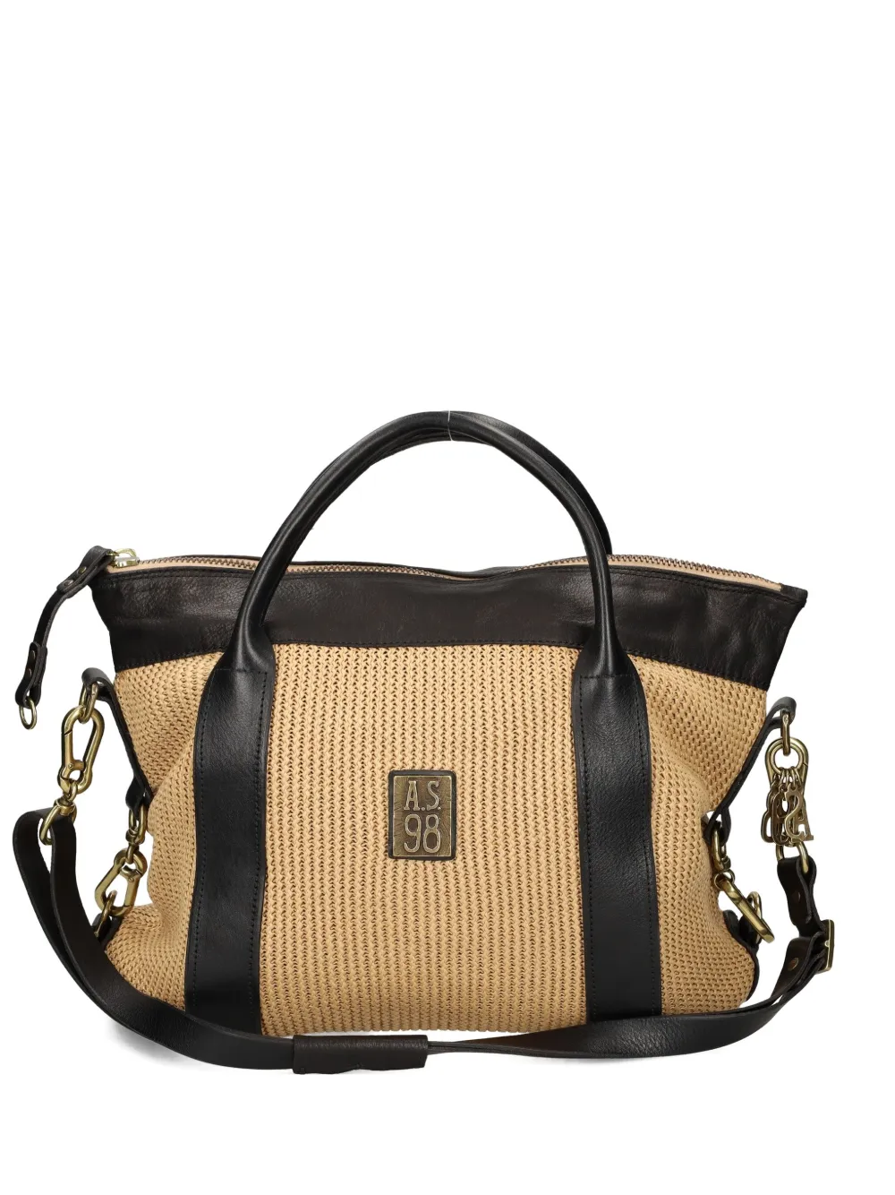 A.S.98 woven panelled tote bag | Neutrals | Image 1