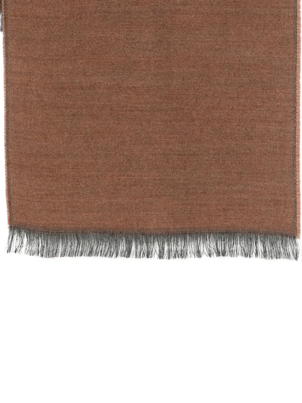 ALVIERO MARTINI 1° CLASSE fringed-trim scarf - Bruin