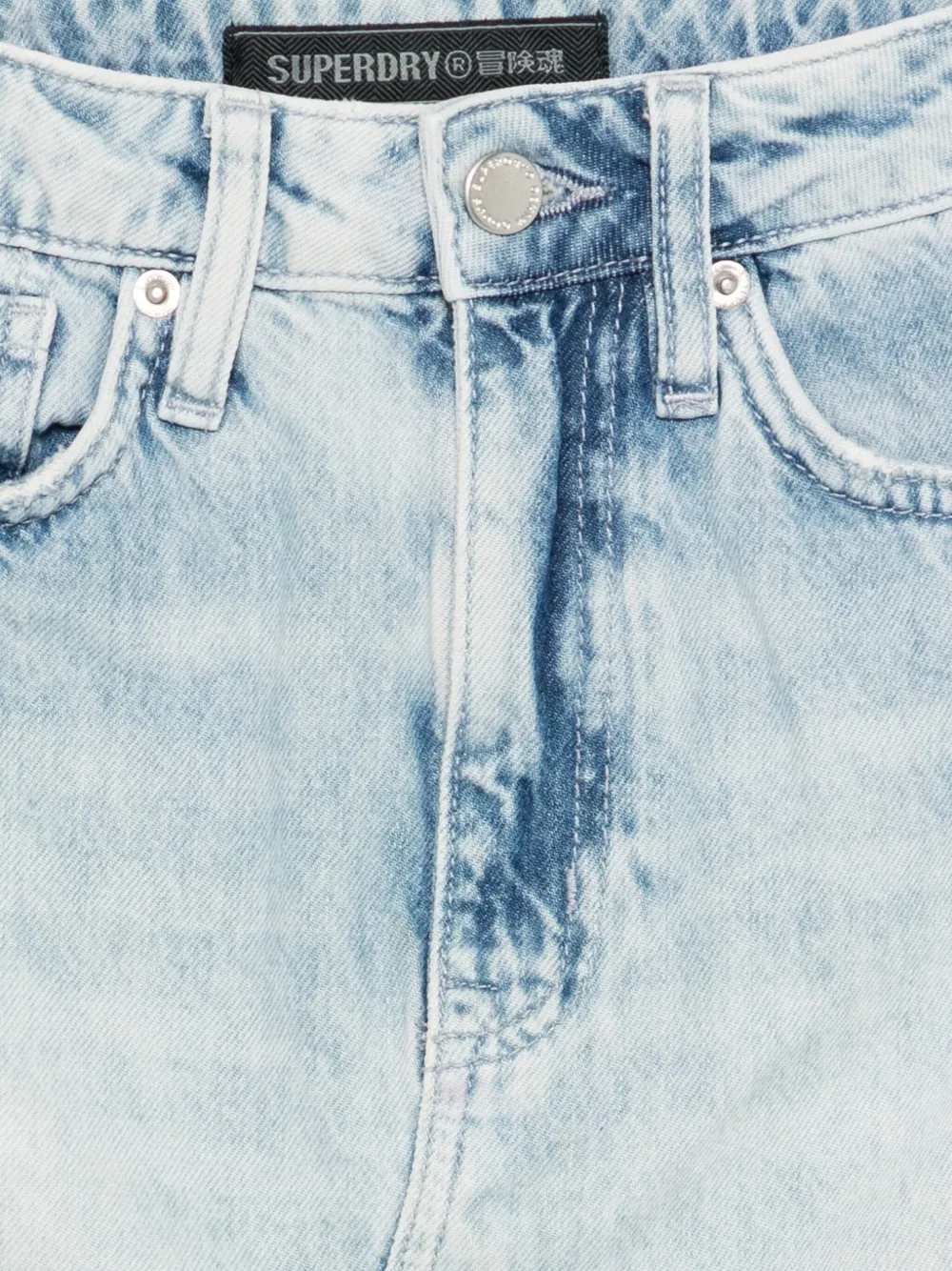 Superdry Rok met franje Blauw
