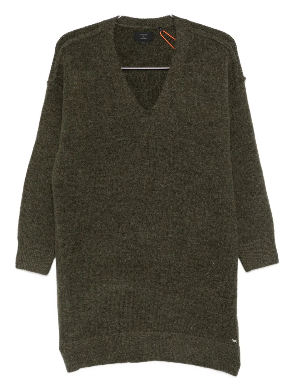 Superdry vestido con cuello en V | verde | Image 1