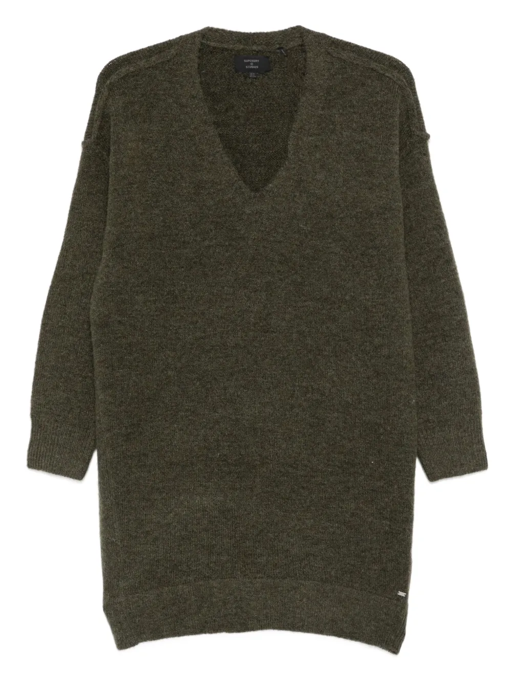 Superdry vestido con cuello en V | verde | Image 1