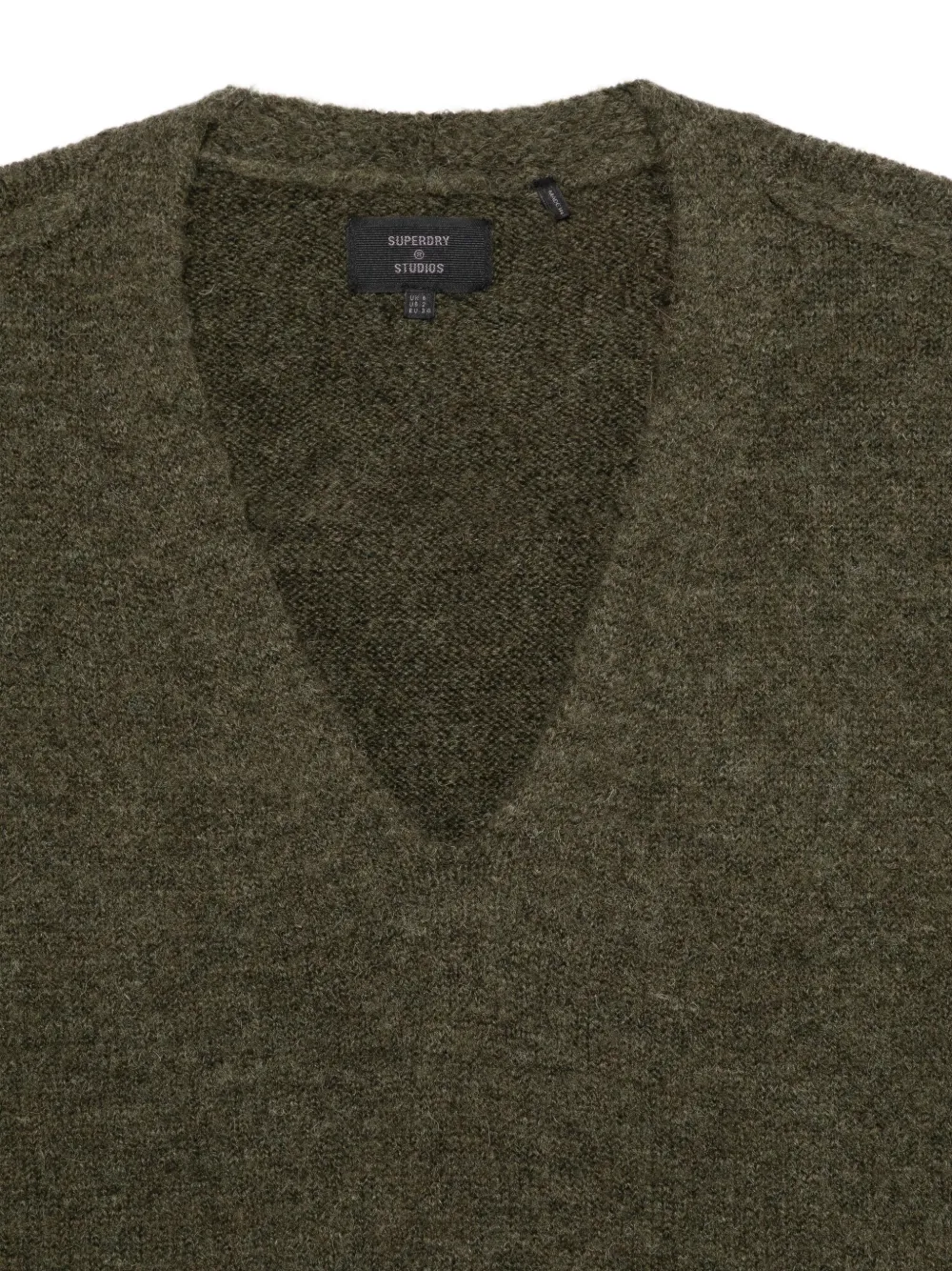 Superdry Jurk met V-hals Groen