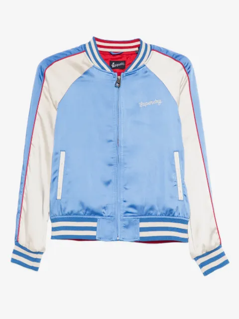 Superdry striped bomber jacket