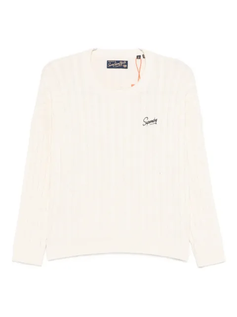 Superdry cable-knit cotton sweater 