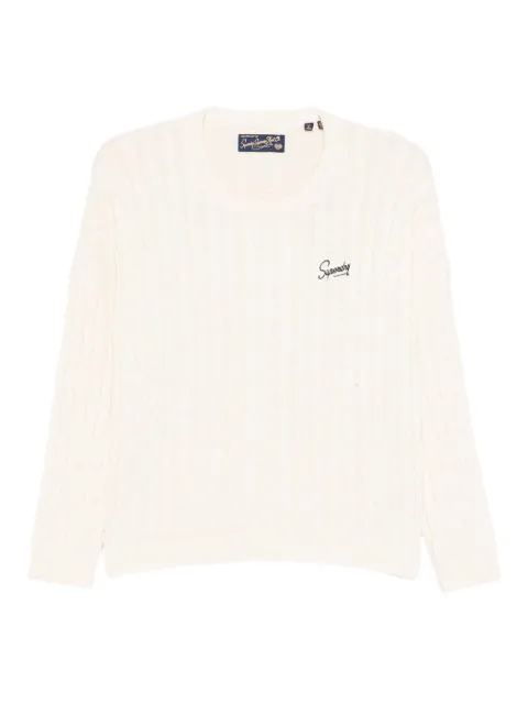 Superdry cable-knit cotton sweater 