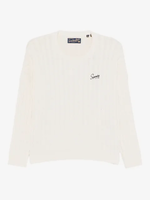 Superdry cable-knit cotton sweater