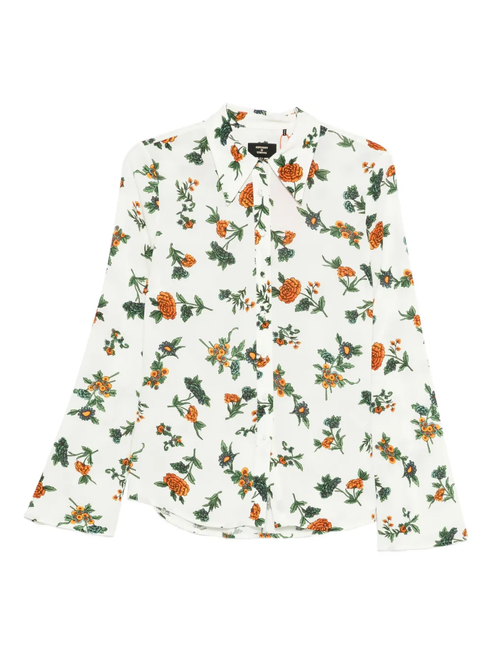 Superdry Floral-print Shirt In White