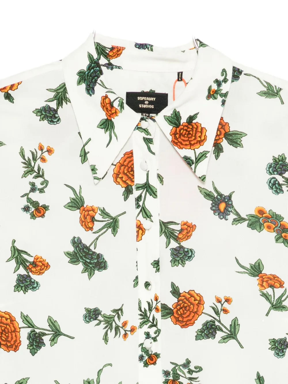 Superdry Floral-print Shirt In White