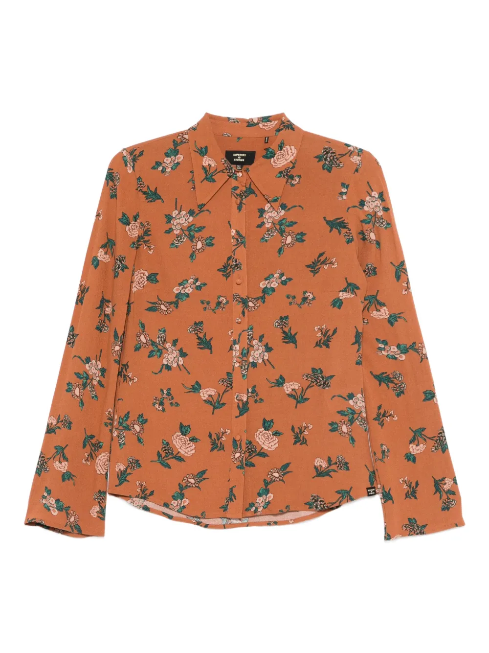 Superdry floral-print shirt - Arancione