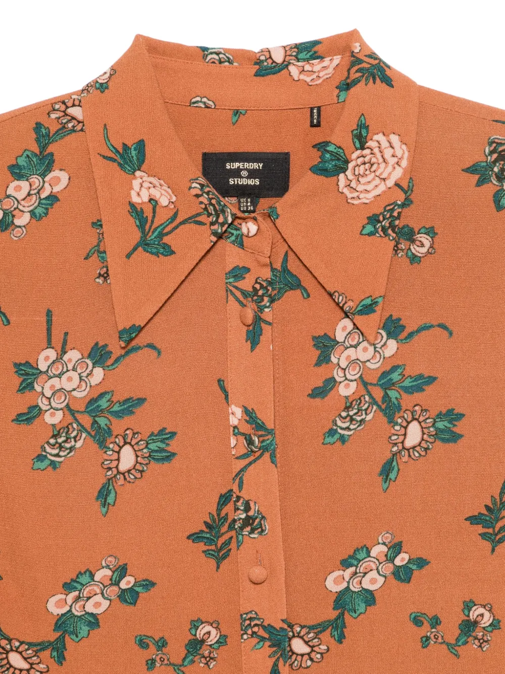 Superdry Shirt met bloemenprint Oranje