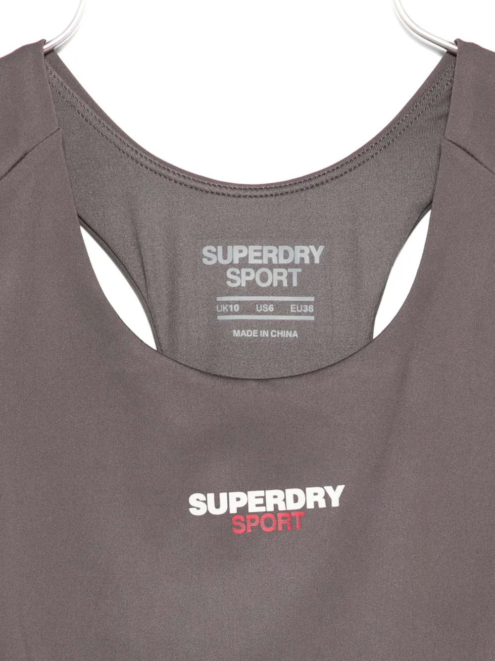 Superdry Racerback Performance Top In Brown