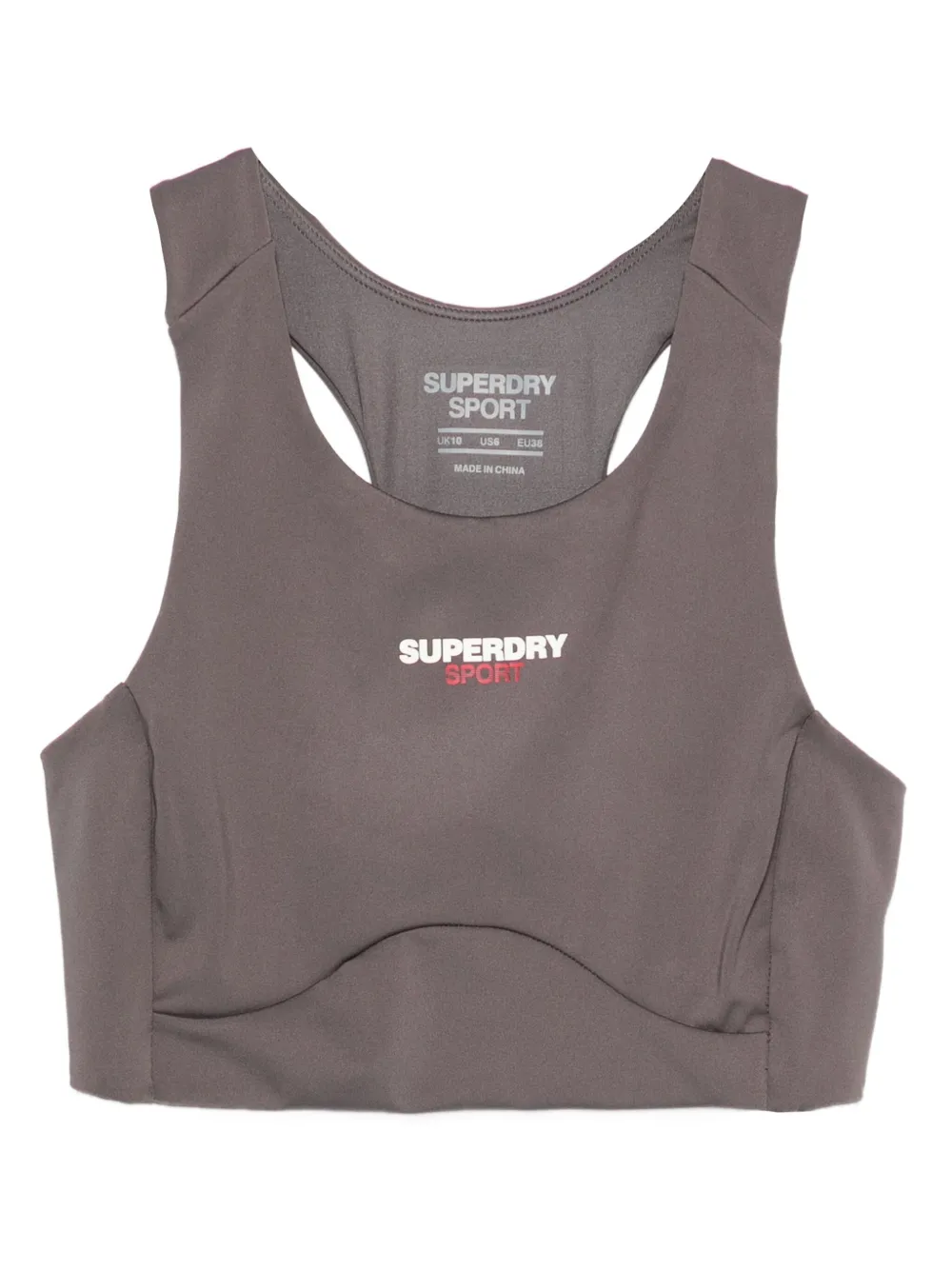Superdry racerback performance top | Brown | Image 1