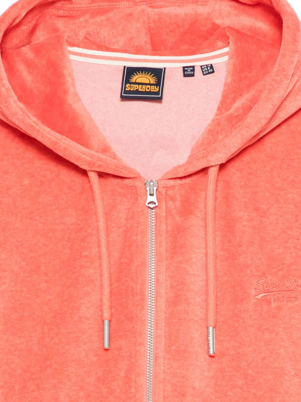 Superdry Hoodie met geborduurd logo Oranje