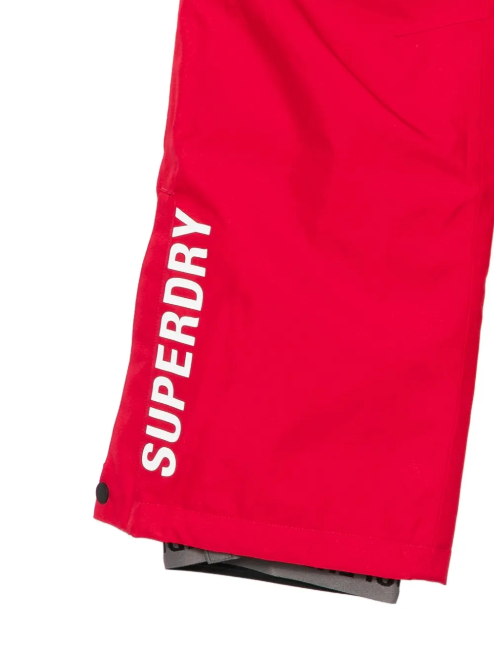 Superdry Broek met logoprint Rood
