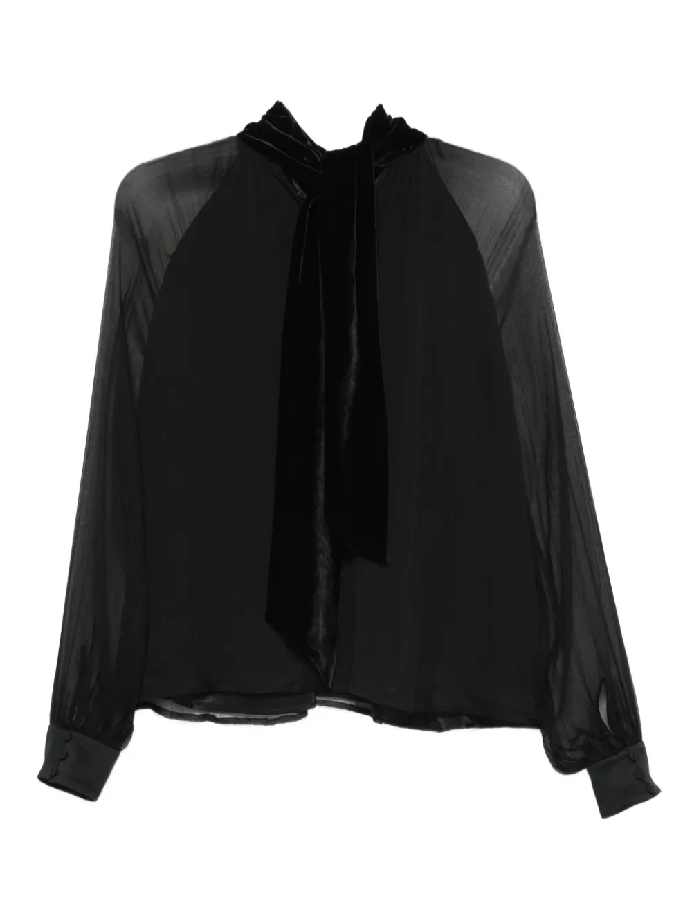 Amen raglan-sleeve blouse - Zwart
