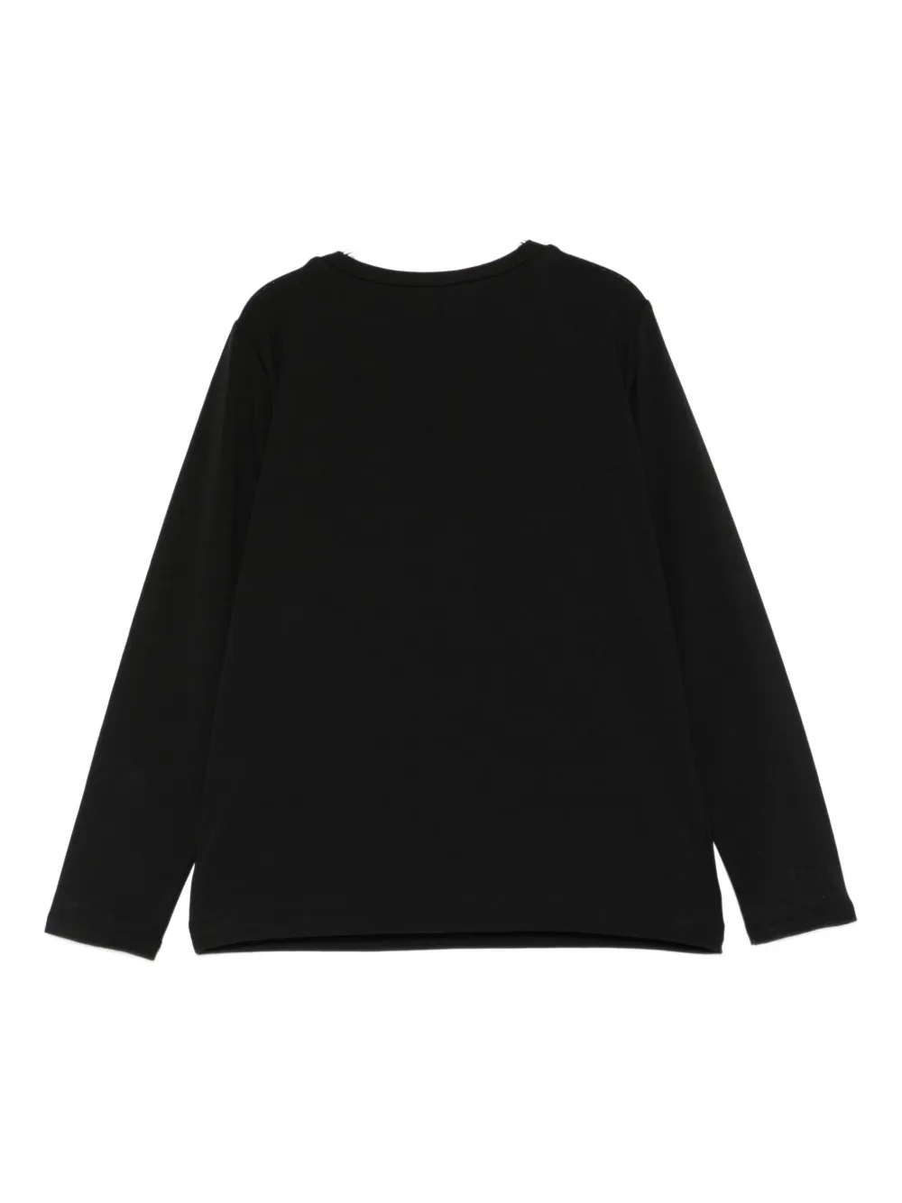 Liu •jo Logo-detail Long-sleeve T-shirt In Black